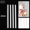 10PC Reusable Stacking Cake Straws Cake Support Rod Plastic Dowel Rods Tiered Cake Construction and Stacking White Plastic Stick