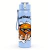 1PC Basketball Club Orange Ball 750ml Color Plastic Sports Water Bottle Leakproof Flip Straw Lid Suitable for Sports Office Home Use