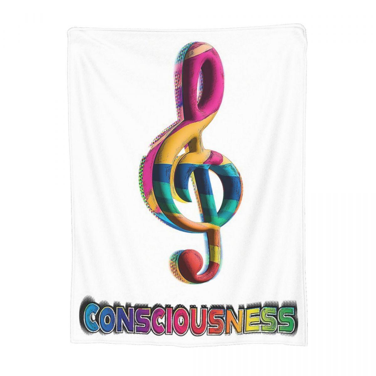Colorful Musical Note Music Score Blanket Flannel Sofa Throw Blanket Throw Blankets for Bedroom Travel Throws Bedspread Quilt 80x120cm