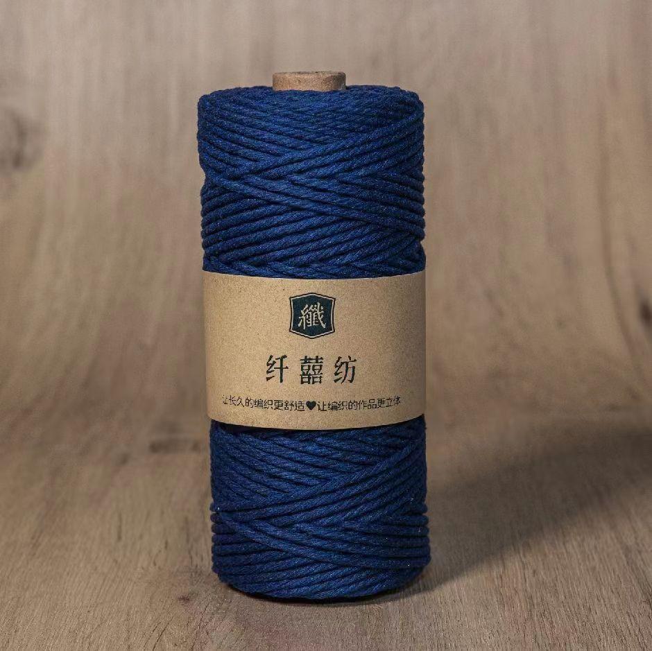 3Mm100M Colored Cotton Rope Thread Handmade Diy Bundled Woven Bag Wound Decorative Thread Tapestry Accessories Material