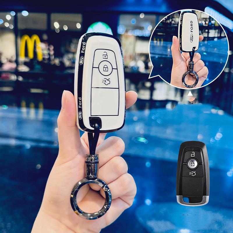 TPU Car Key Case Shell Fob For 2017-2022 Ford Fusion F150 F250 F350 F450 F550 Edge Explorer Escape Mustang Lincoln MKZ MKC MKX