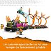LEGO® City Stuntz 60357 Le Défi de Cascade : les Cercles de Feu, Jouet Moto avec Camion