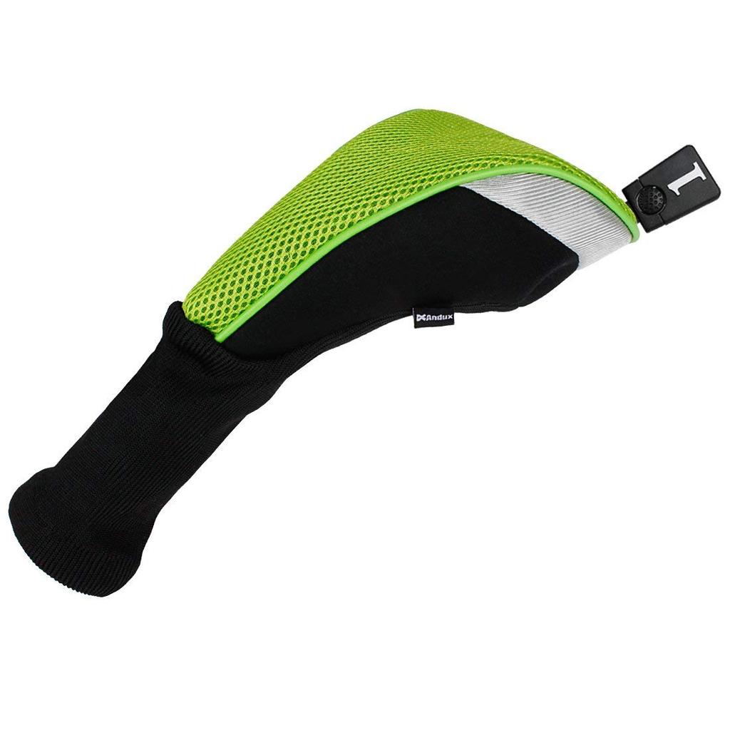 Andux Golf Club Headcovers, Set of 4, for Wood Drivers, 460cc, MT/MG30 (Green)