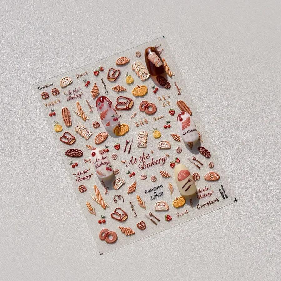 Beach Shell Swim Ring Bikini Watermelon Cat Ice Cream Crab Sunglass Coconut Tree Flowers Fruits Nail Art Stickers Decals