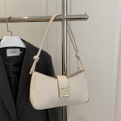 Literarische Textur beliebte Tasche Unterarmtasche Damen neue trendige einfarbige Nischendesign tragbare schräge Umhängetasche