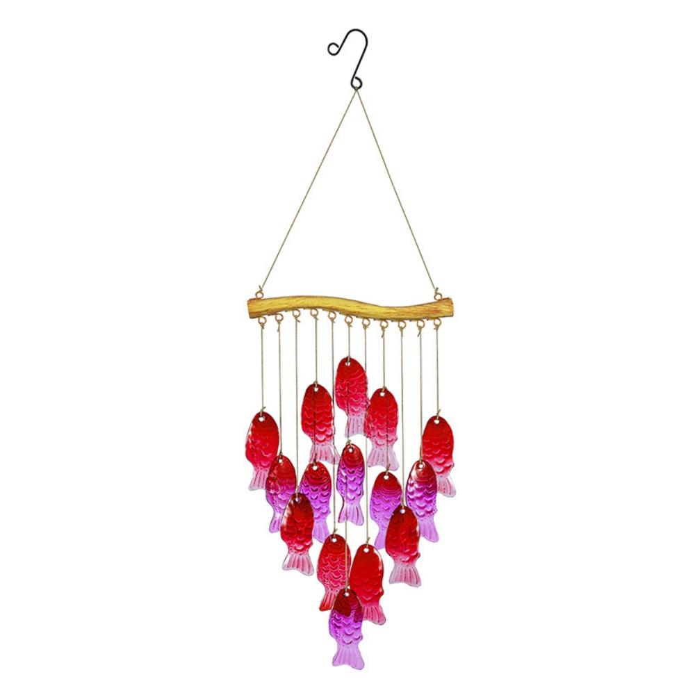 Creative Fish Shaped Wind Chime Shell Light Collection Pendant  Beach Parties