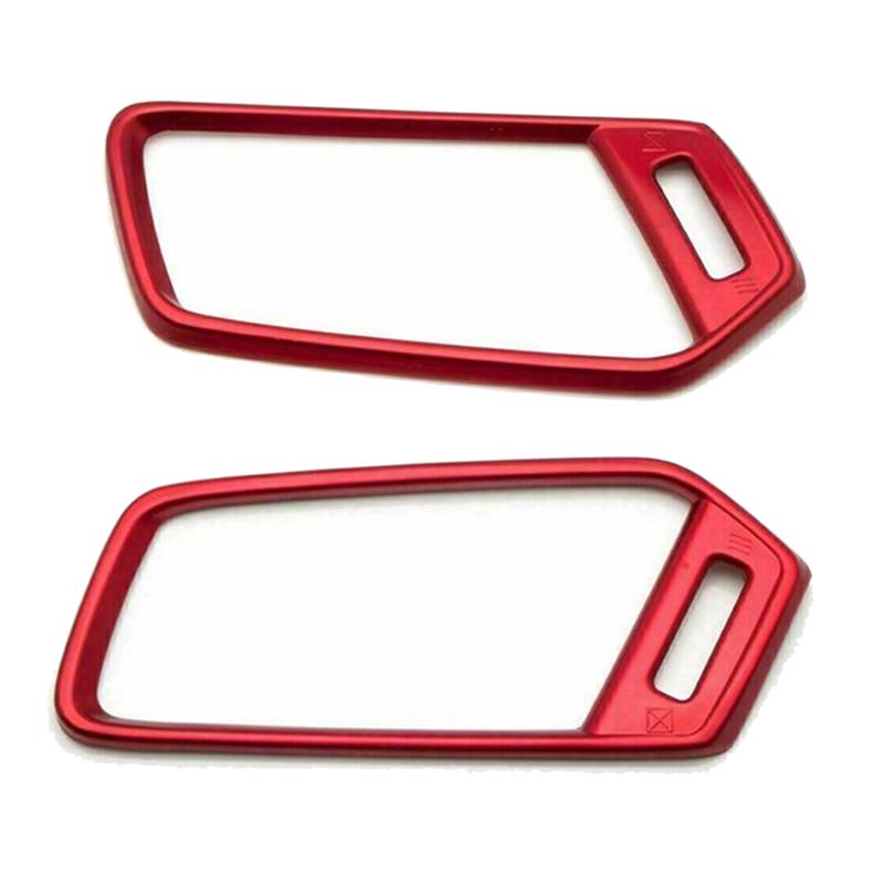 A03E-For Honda Accord 2018- Interior Dashboard Air Vent AC Outlet Covers Trim Red