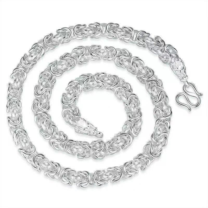 New Style Naked Faucet Silver Necklace for Men, Hip-hop Trendy Men, Versatile and Domineering
