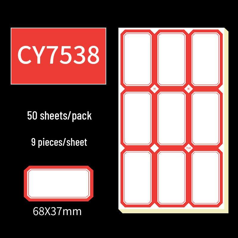 Handwritten Self-Adhesive Label Stickers for Office and Memo Marking