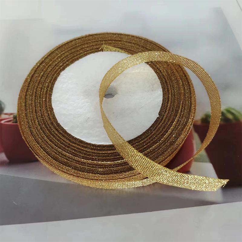 

Золотая и серебряная лента 22 м для упаковки подарков и украшения тортов, ширина 1 см