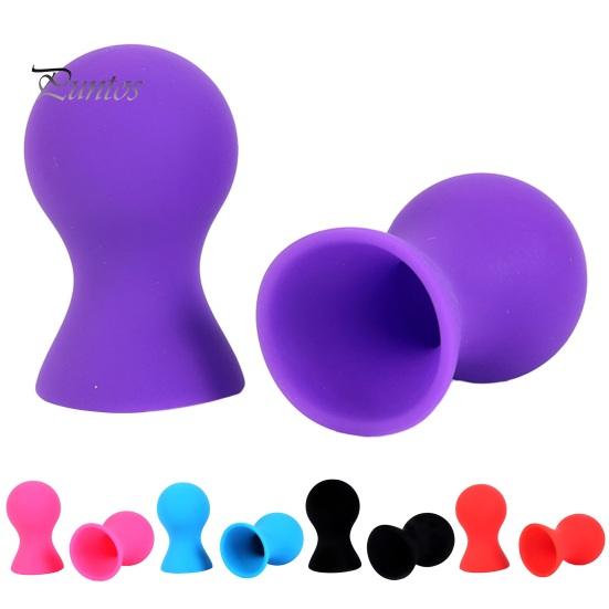 2Pcs Nipple Pullers Enhance Sensitivity Pleasure Intense Stimulation Women Sex Toys Silicone Nipple Suckers
