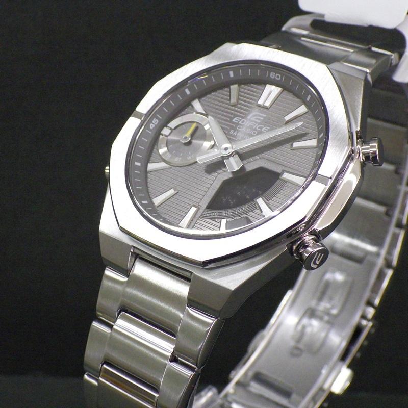 CASIO EDIFICE Smartphone Link Gray Dial Slim 10 ATM Water Resistant Watch Special ECB-S10YD-8AJF Men's