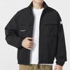Adidas Veste Homme Couleur Unie Logo Col Montant Manches Longues Vestes Noir IP4987