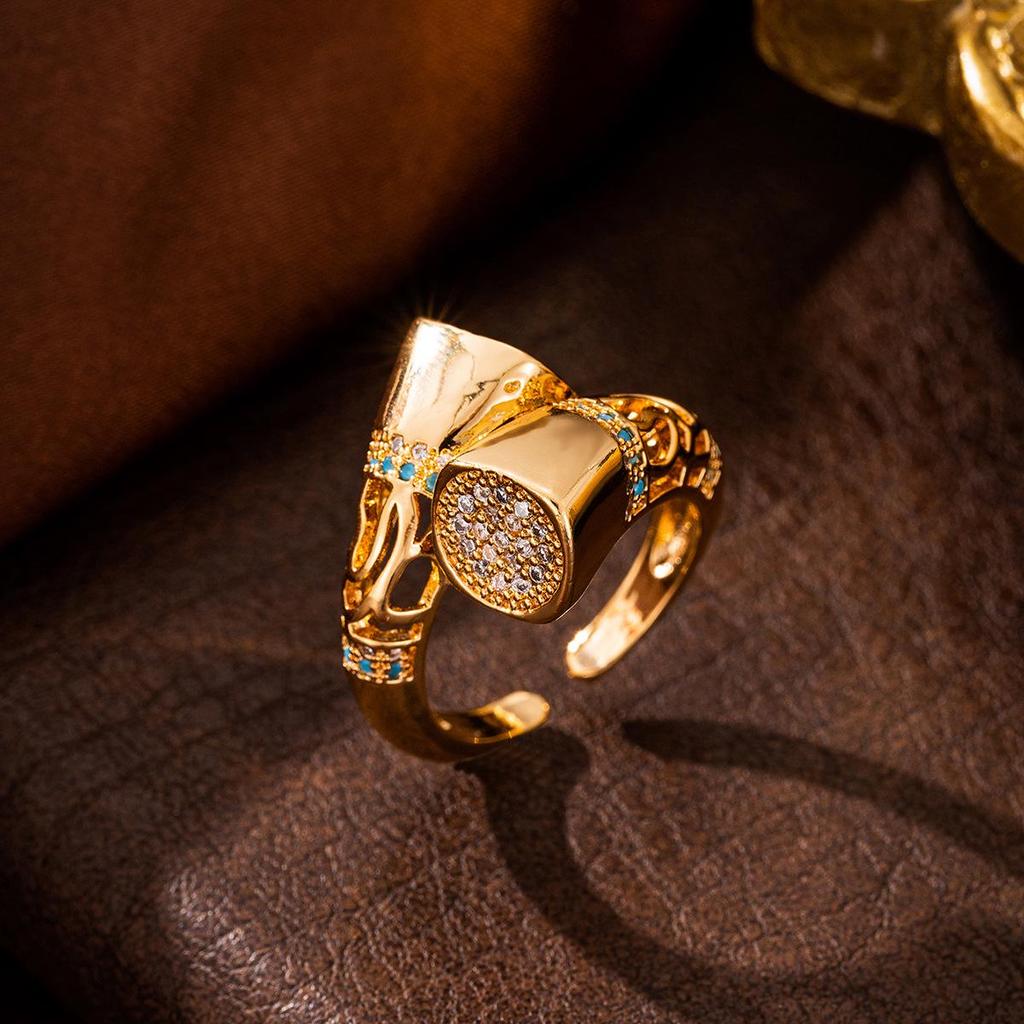 Irregular Hollow Design Women's Bracelet Ring for Weddings