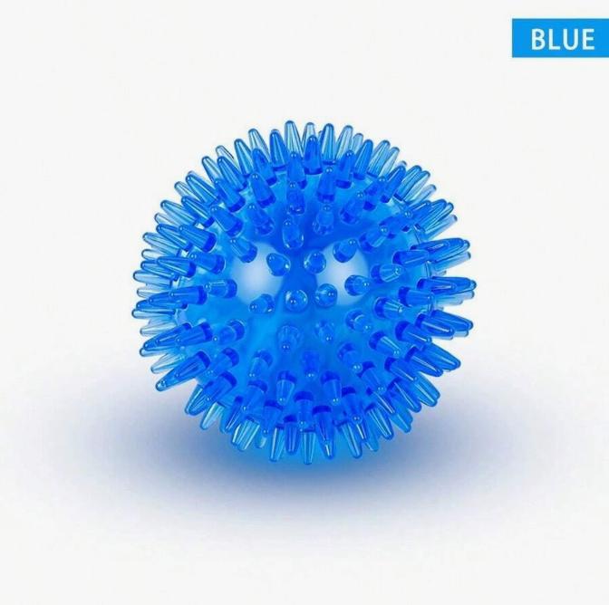 1pc Squeaky Dog Toy Ball (6 Colors), Dog Chew Toy, Aggressive Chewing Teeth Cleaning Toy