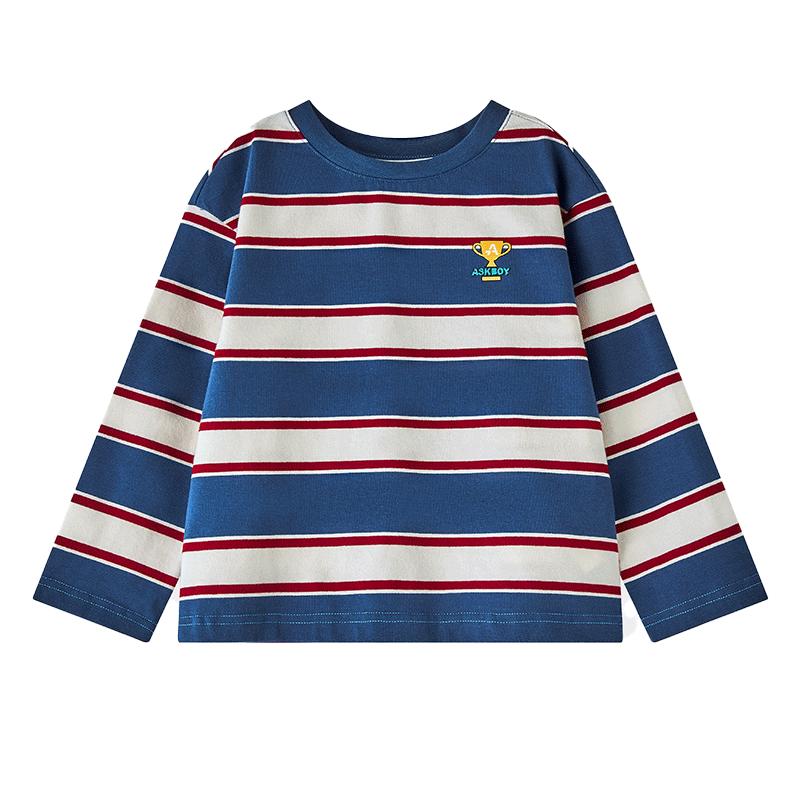 

ASK JUNIOR Boys Vintage Color Block Long-Sleeve T-Shirt