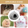 Winter Cotton Bird Hamster Nest Hangable Semi-enclosed Plush Mice Bed Hamster Cave for Small Animal Ferret Bird