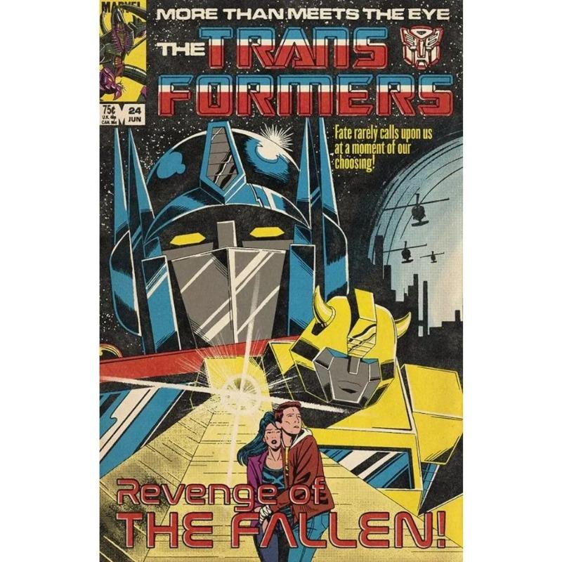 Transformers Bumblebee Optimus Prime Decorative Metal Plate Gift for Boys Wall Decor