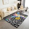 Erosebridal Outer Space Carpet 5x7 Universe Stars Moon Print Area Rug Planet Space Theme Indoor Floor Mat Cosmos Blue Decorative Rug for Boy