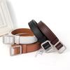 Women S Square Buckle No Hole Decorative Belt For Jeans Casual Style