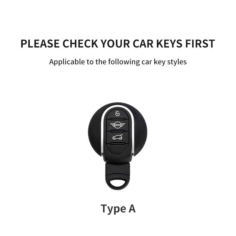 Kožený kryt na klíče od auta pro BMW MINI COOPER S ONE JCW F54 F55 F56 F57 F60 CLUBMAN COUNTRYMAN Držák na dálkový ovladač Shell Keychain