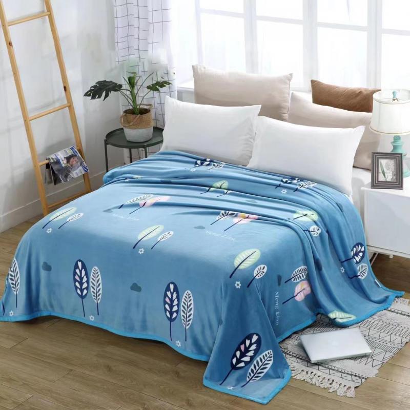 Flannel Summer Blanket Home Sofa Double-Sided Blanket Office Nap Blanket