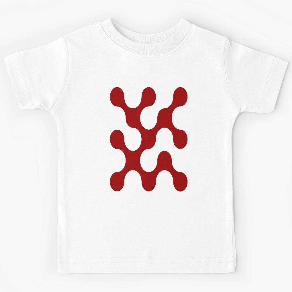 Red and White Abstraction Patterns Kids T-Shirt 110