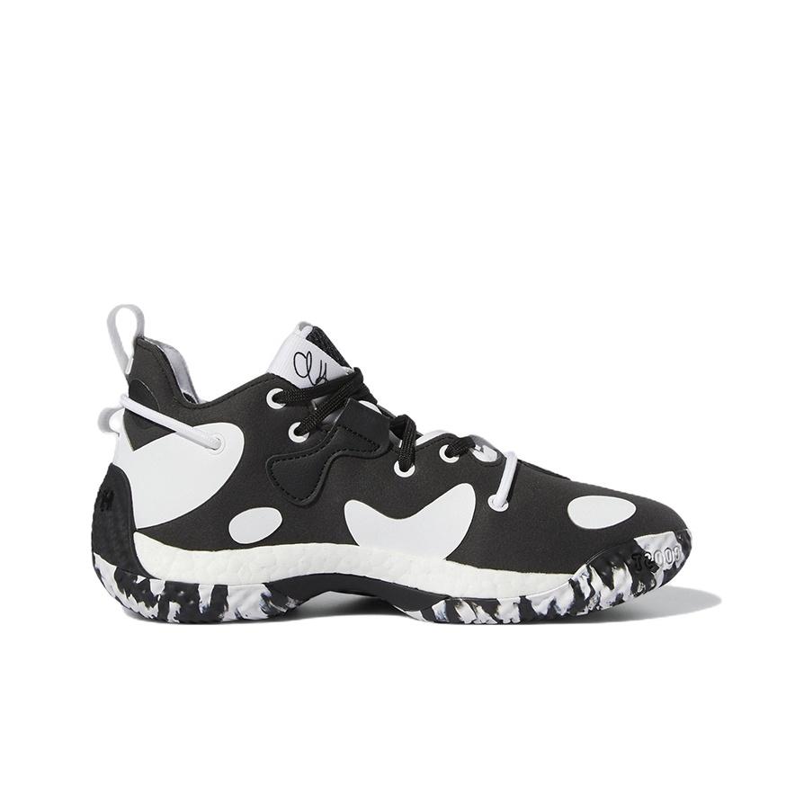 New Adidas Harden Vol.6 Abrasion Resistant Low Top Performance Basketball Shoes Black White Teenagers GV8775