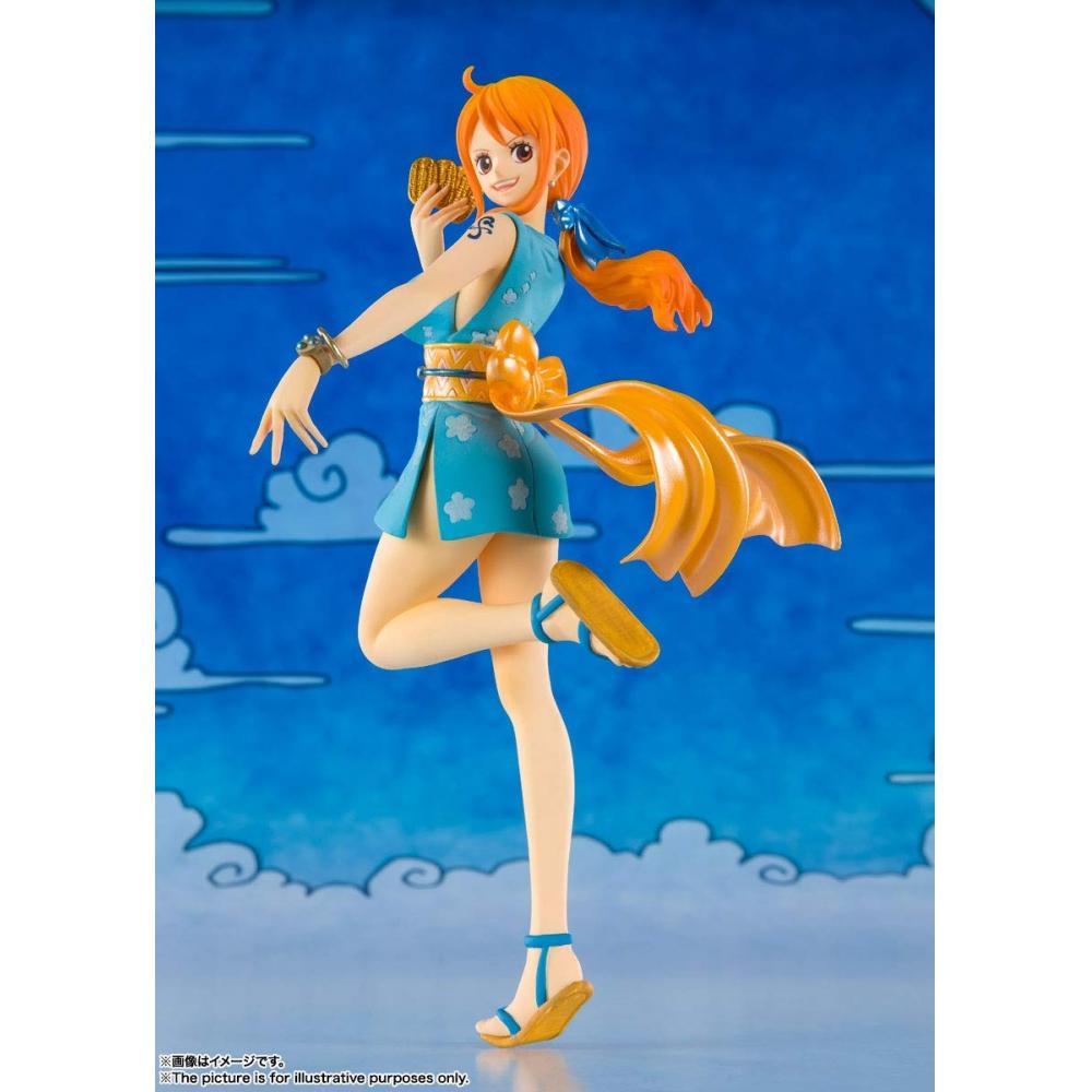 Figuarts ZERO ONE PIECE Nami (Onami) environ. Figurine finie peinte en PVC et ABS de 140 mm