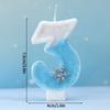 Happy Birthday Cake Decorative Candle 0-9 Digital Candles Baby Shower Wedding Anniversary Day Cake Topper Decor Party Supplies