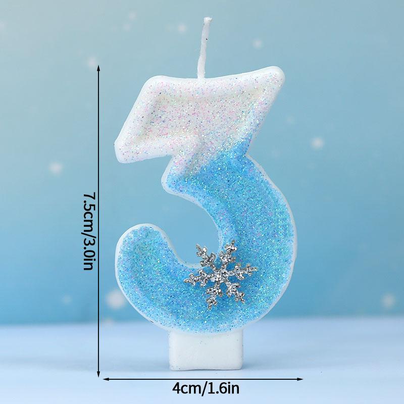 Happy Birthday Cake Decorative Candle 0-9 Digital Candles Baby Shower Wedding Anniversary Day Cake Topper Decor Party Supplies