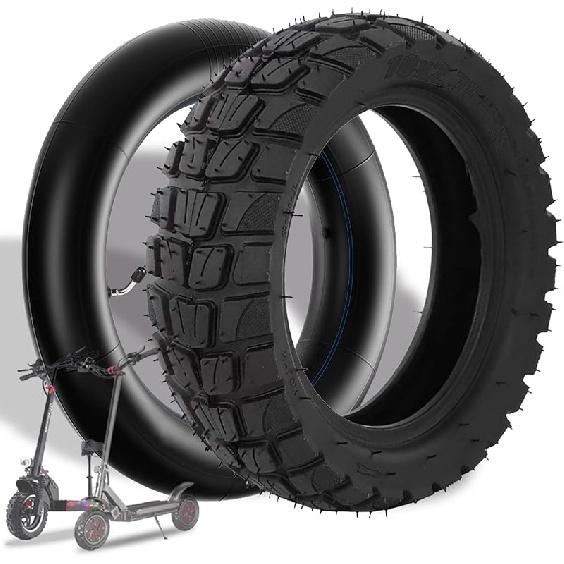 10 Inch 10x2.75-6.5 Off-road Rubber Outer Tire with Inner Tube Suitable for Speedway 5 Dualtron 3 Hover-1 Alpha Hiboy Titan PRO Electric Scooter