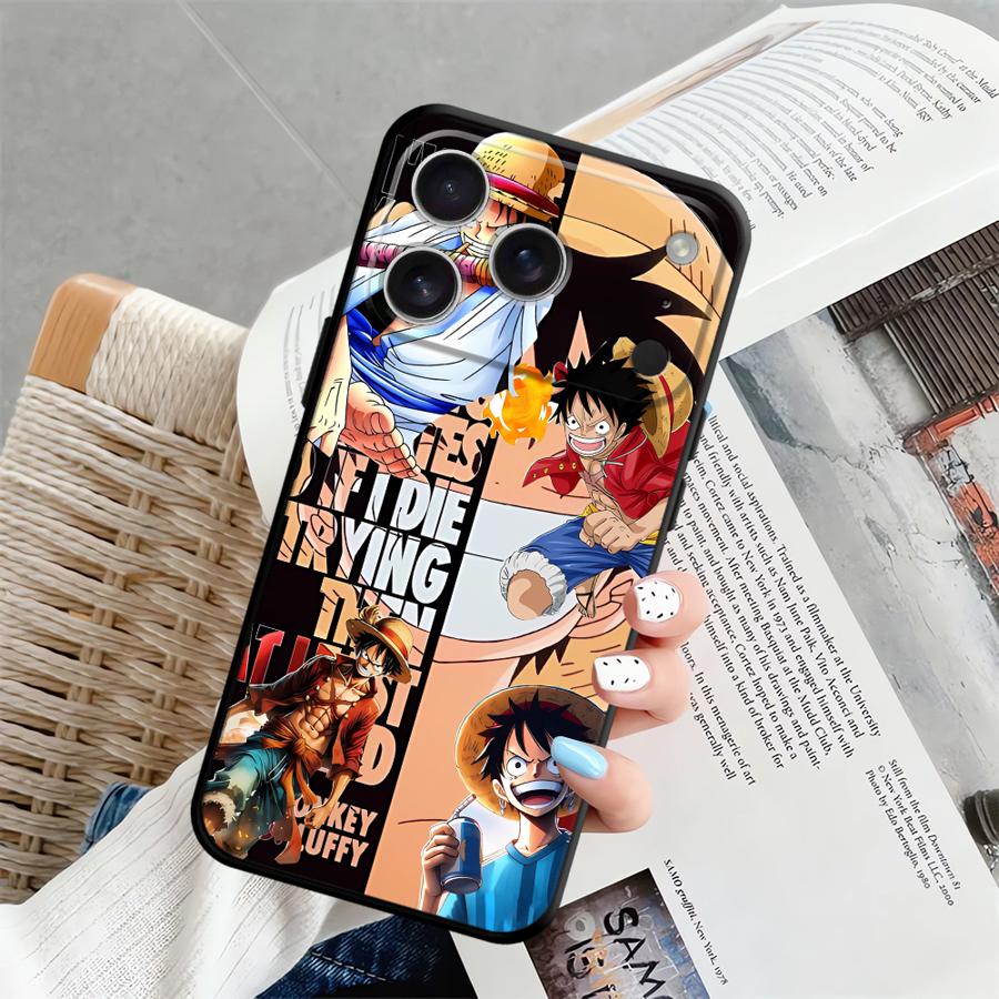 Case for iPhone 15 Plus X XS XR 13 Mini 12 SE 17Air 17 16 Pro Max 11 14 7 8 Funda Phone Cover Anime Luffy Zoro