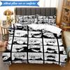 Jujutsu Curse Battle 3pcs K-pop Music Group Bedding set,Ideal for Bedroom, Dormitory,Including Duvet Cover And 2pcs Pillowcases,Fan Gifts