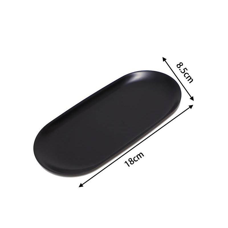 Ablagefach aus Edelstahl im koreanischen Stil, Dessertteller, Nuss-, Obst-, Kuchen- und Teetablett, Desktop-Kosmetik- und Schmucktablett