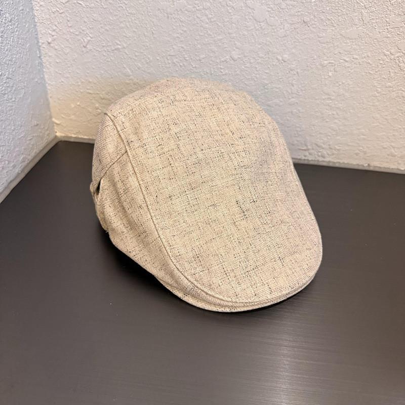 

Womens Newsboy Cap With Short Brim For Spring Autumn Stylish British Look бежевий