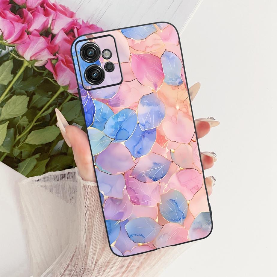 For Motorola Moto G32 Case XT2235-2 XT2235-3 New Flowers Butterfly Painted Cover Soft TPU Phone Case For Moto G32 MotoG32 Fundas