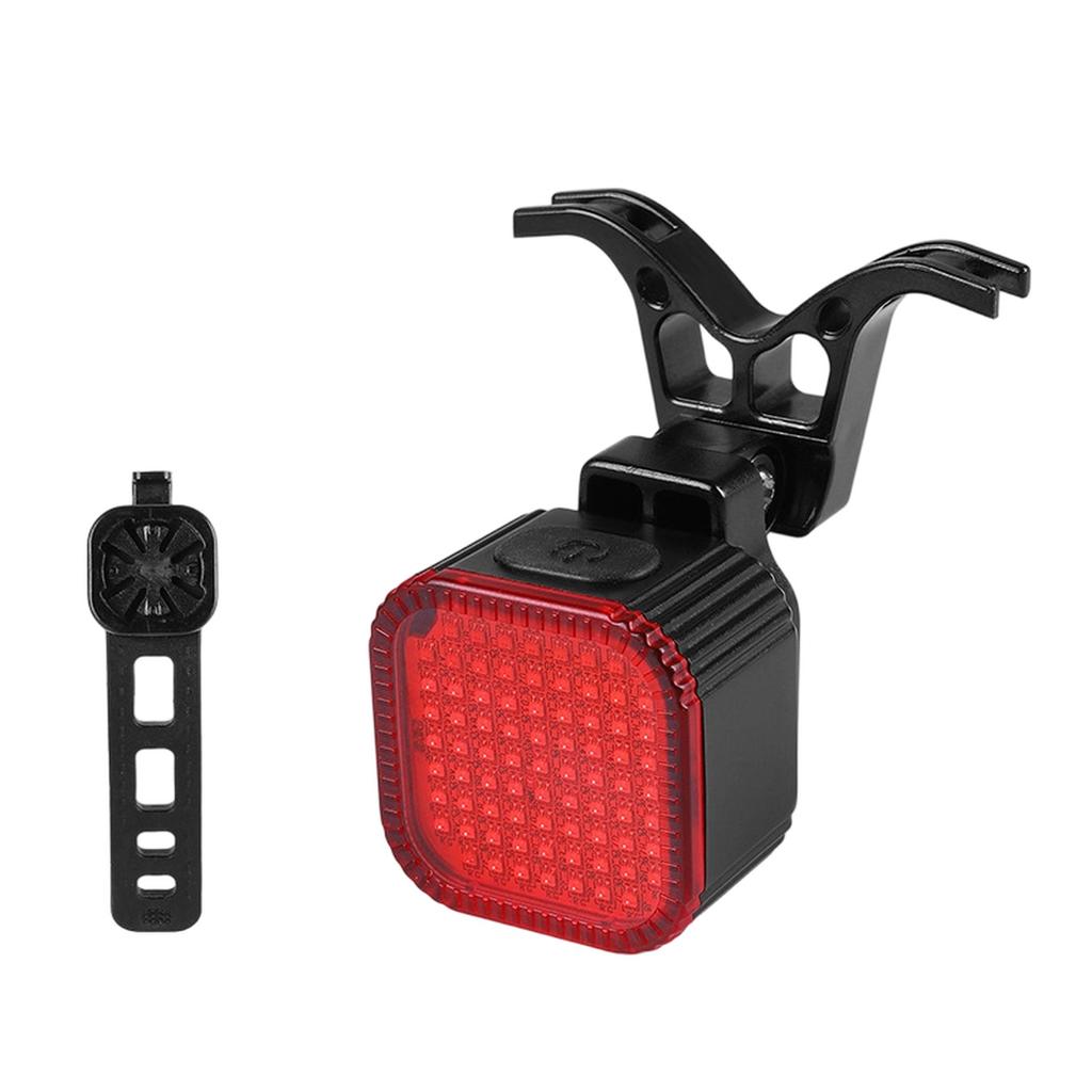 Smart Bike Tail Light with Digital Battery Display, 6 Modes Auto Bike Brake Rear Light, Auto Sleep & Motion