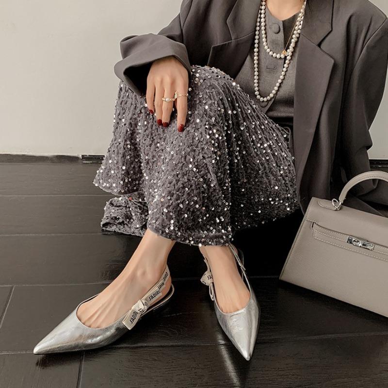 Fashion 2025 New Women's Fashionable Spring New Simple Loafers Outdoor Walking Comfortable Shallow Slip-On Women's Flat Shoes Plus Size