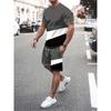 Daily Comfort Men's Striped Printed Sportswear Fashion Versatile Suit Casual Breathable Sport Wear Men’s