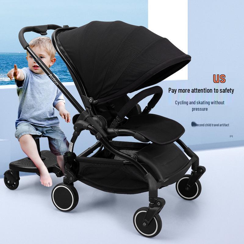 Stroller Add-On: Child Standing Board & Auxiliary Seat for Second Kid