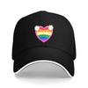 Rainbow Heart Love Is Love Baseball Cap Polyester Adjustable Casual Outdoor Sports Adult Hat