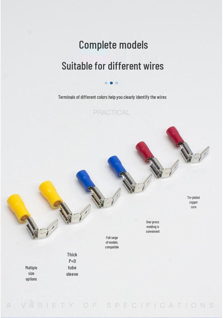 CJH Connector PBDD1.25-250/2-250/5.5-250 Male & Female Pre-insulated Terminal Head