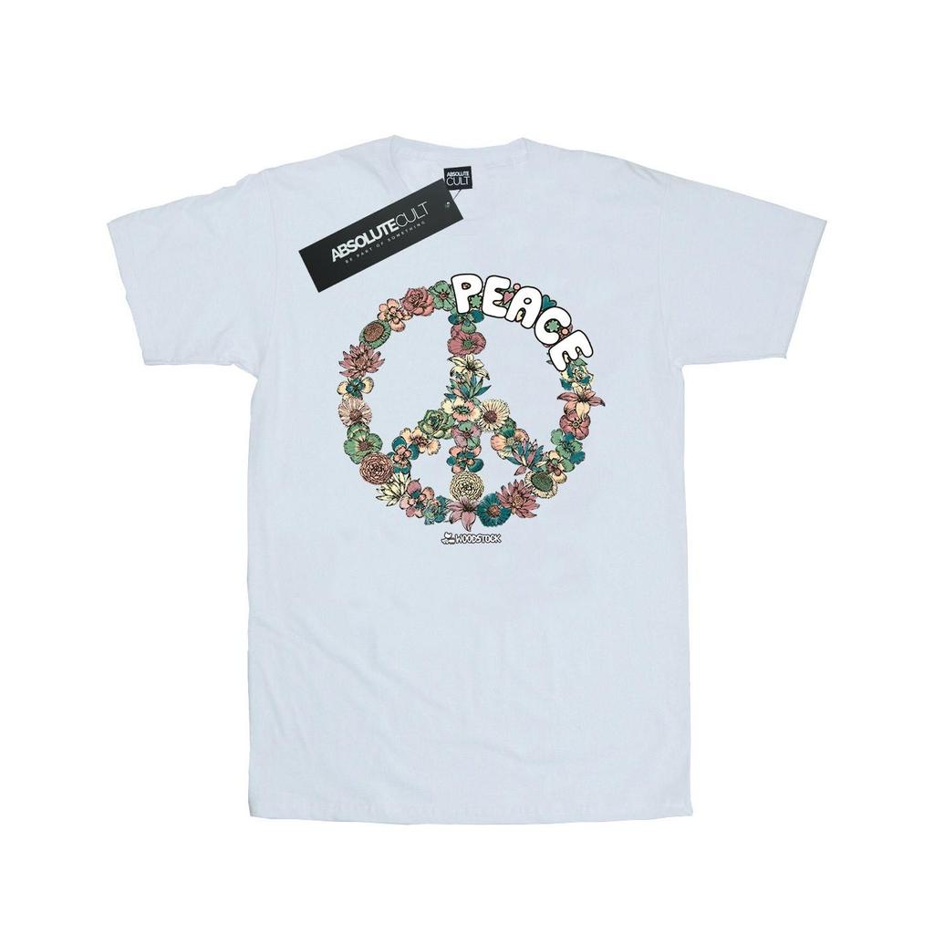 Woodstock Mens Floral Peace T-Shirt