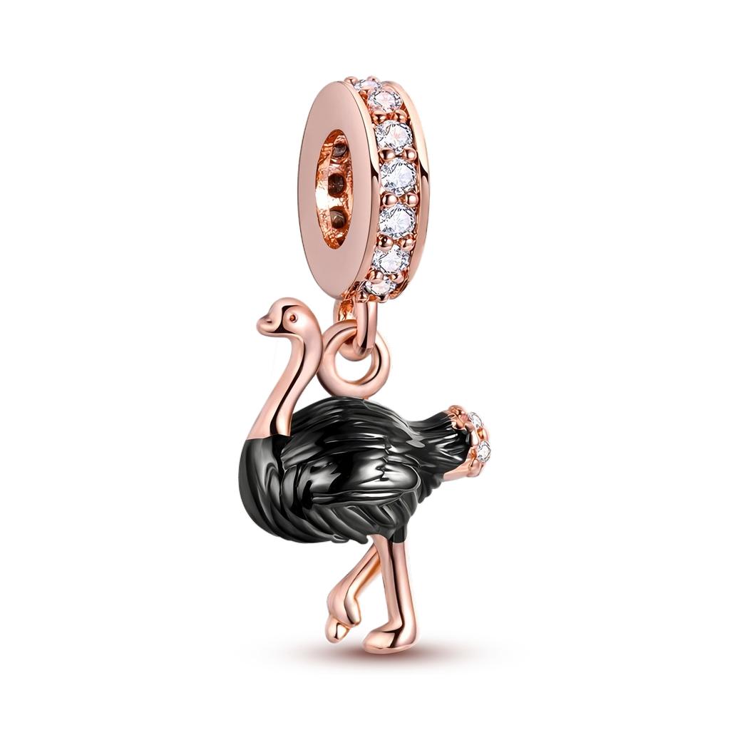 Charms Animali in Argento 925 Cane Gatto Gufo Coniglio Leone Elefante Dinosauro Charm Per Braccialetto Bangle Biglie per Creazione Gioielli