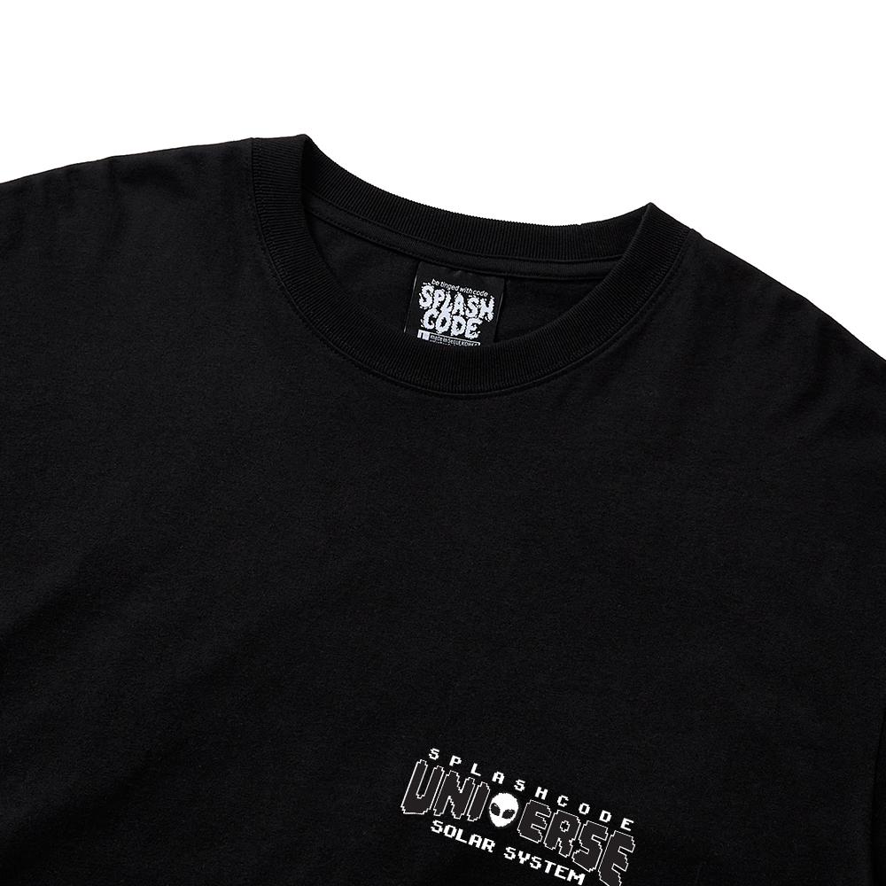 Seupeullaesikodeu Long Sleeve Black - Solar System