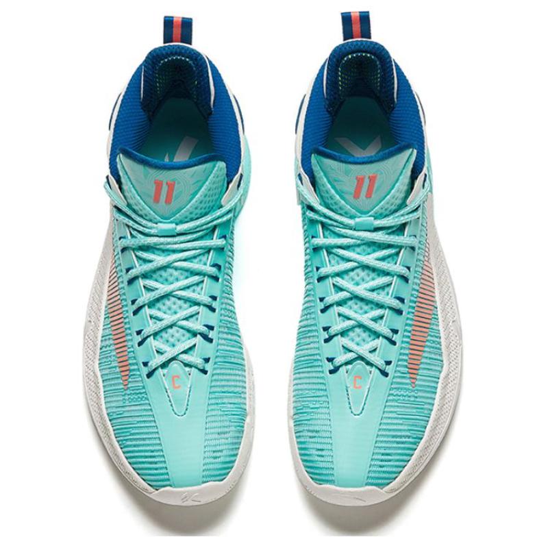 Anta KT9 Comfortable Cushioning, Wear Resistant Low top Basketball Shoes Men's Blue White Sneakers 112421101-1