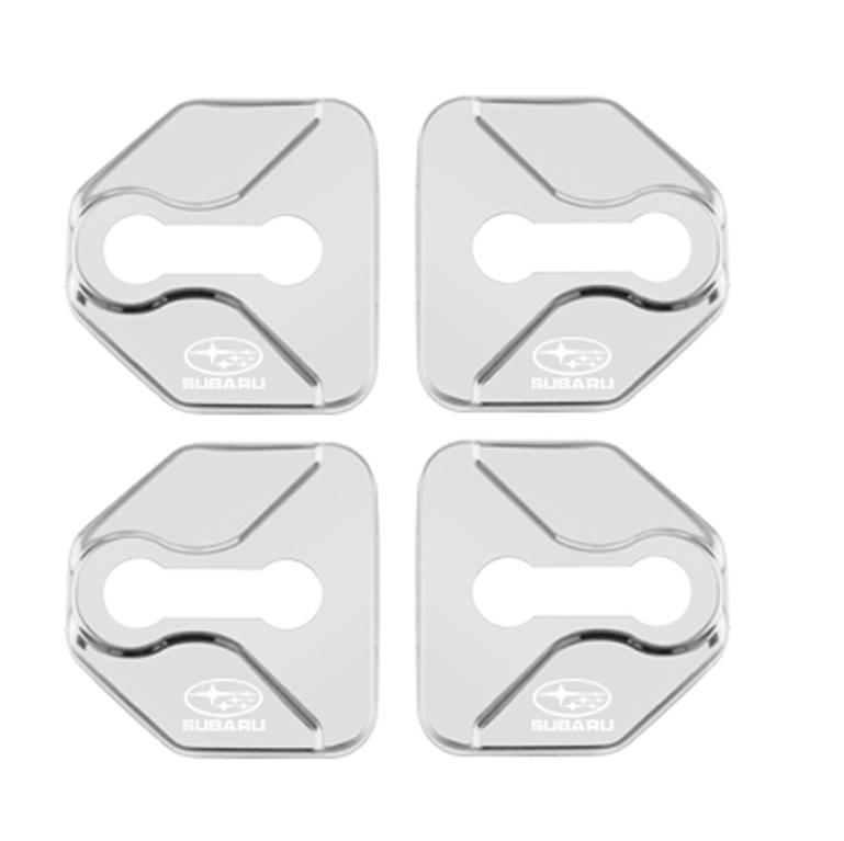 4pcs Car Styling Door Lock Cover Lock Protective Cover Shell Accessorie For Subaru STI XV Forester BRZ Outback Smart Legacy WRX kju0