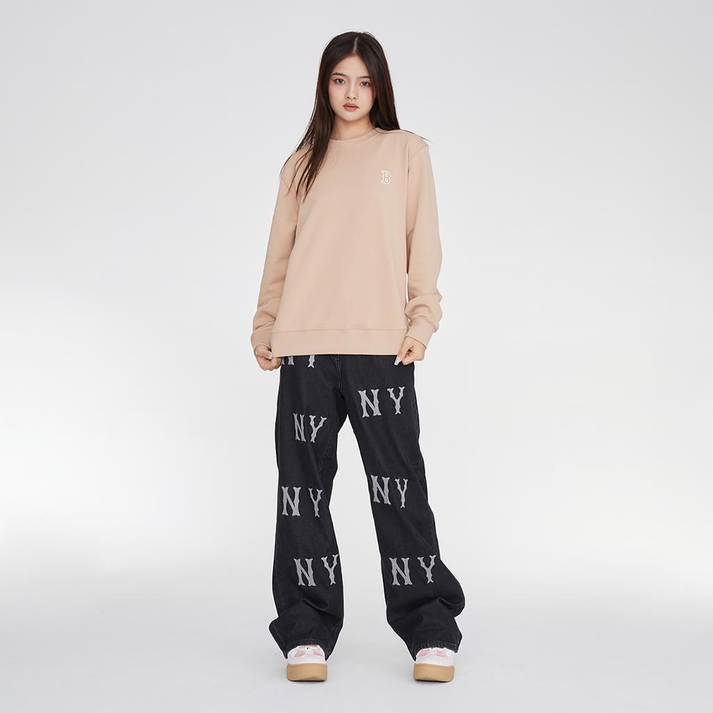 New MLB Sweatshirts Unisex Khaki 3AMTB0134-43BGS