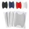 4 Pcs/set Carbon Fiber Car Door Handle Anti-scratch Car Stickers Protective Stickers Exterior Waterproof Car Door Bowl Sticker